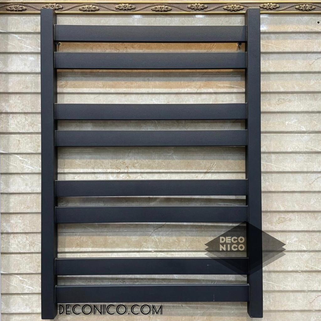 حوله خشک کن استیل فلت مشکی 50×80