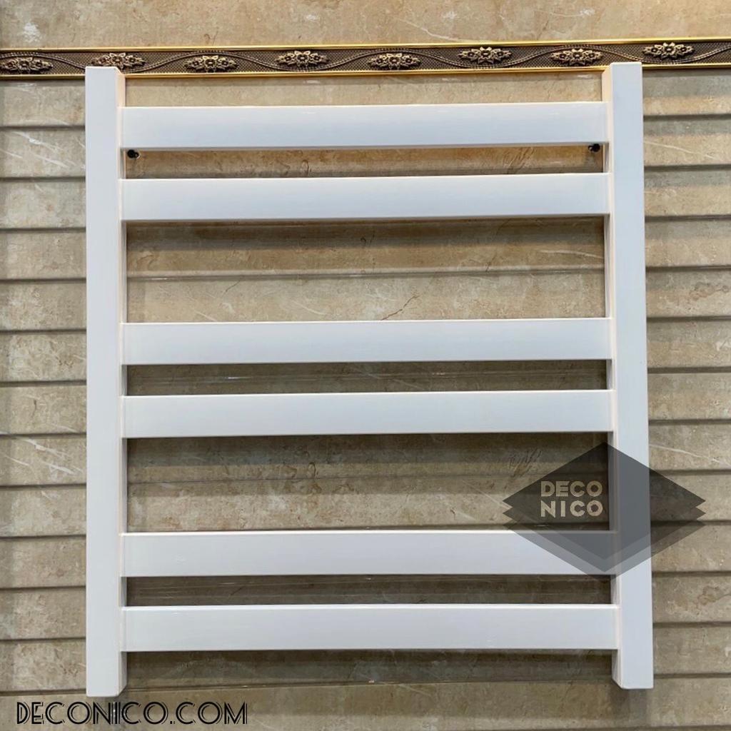 حوله خشک کن استیل فلت سفید 50×60