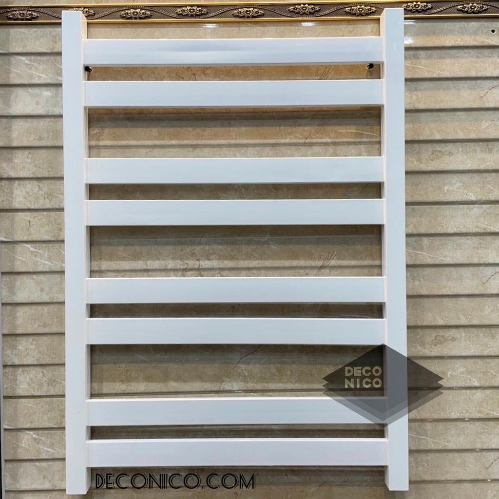 حوله خشک کن استیل فلت سفید 50×80