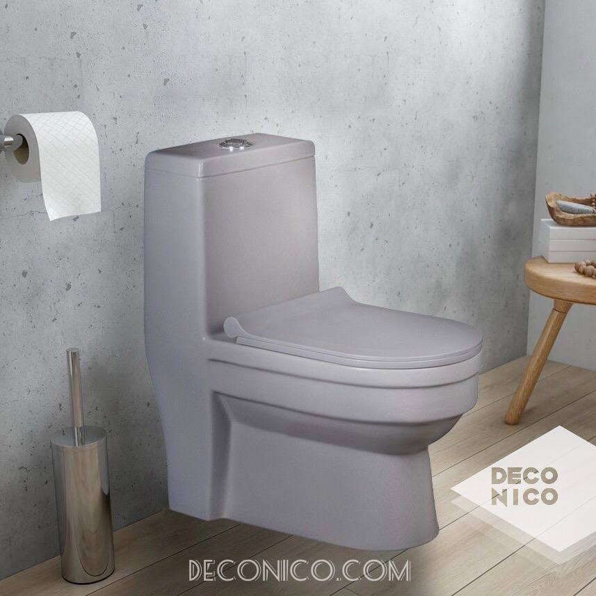 توالت فرنگی آداسا مدل شارک طوسی مات