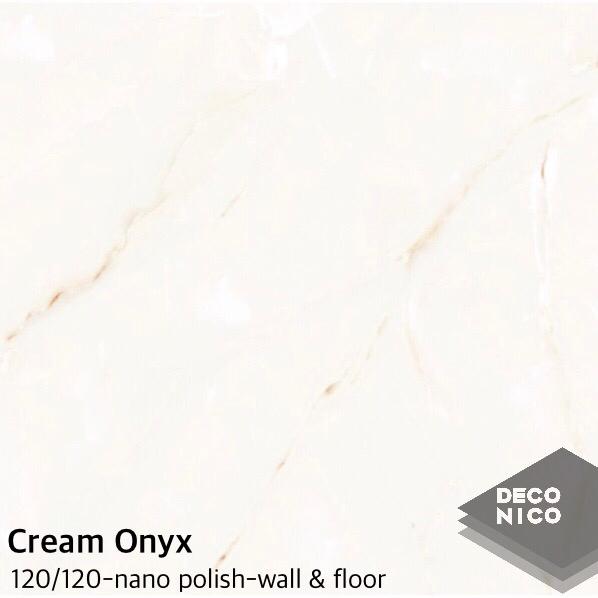 سرامیک اسلب پولیش فارس مدل کرم اونیکس Cream Onyx
