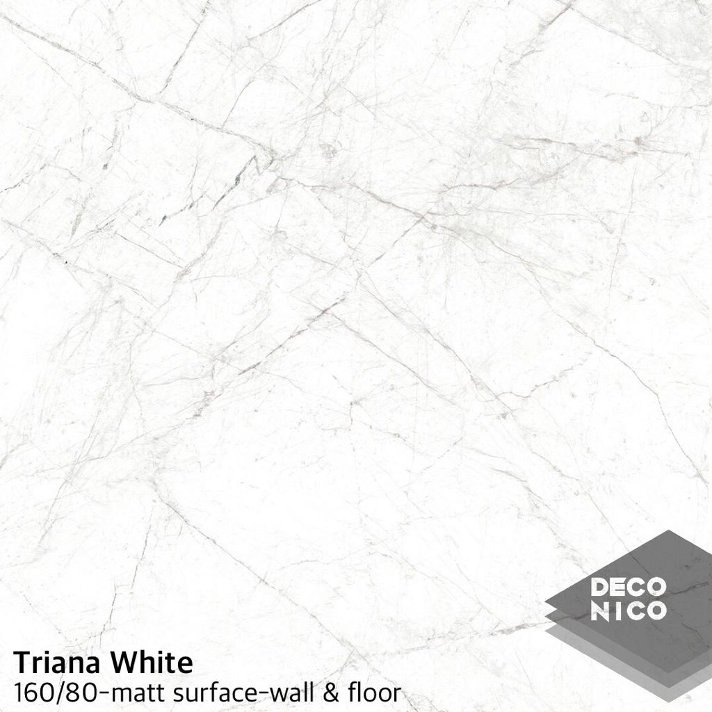 سرامیک اسلب مات 80/160 تریانا سفید Triana White